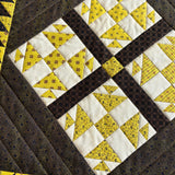 Small Quilt Retired Shop Sample Chrome Yellow & Black