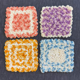 Vintage Crochet Potholders Set of 4  PREowned