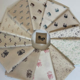 Hazelmont Farm Shirtings by Max & Louise 12 pc Fat Quarter Stack