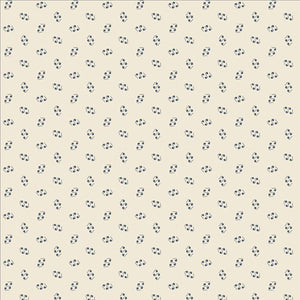 Pint Sized Neutrals Swirling Notes Blue by Carrie Quinn