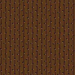 Colorful Coordinates & Stashing Star Stripe Brown by Heartspun Quilts