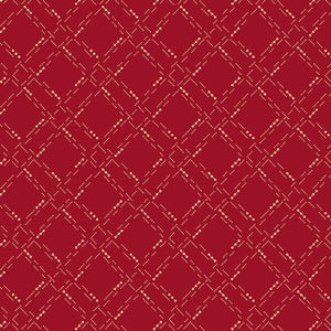 Paula's New Companions Dotted Grid Red by Paula Barnes