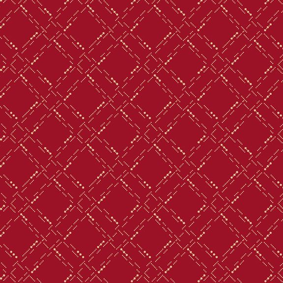 Paula's New Companions Dotted Grid Red by Paula Barnes