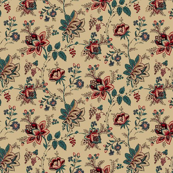 Elegant Estate Collection Small Jacobean Beige by Judie Rothermel