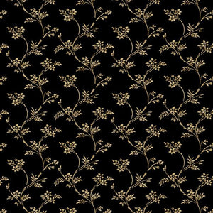 Elegant Estate Collection Flower Vine Black by Judie Rothermel