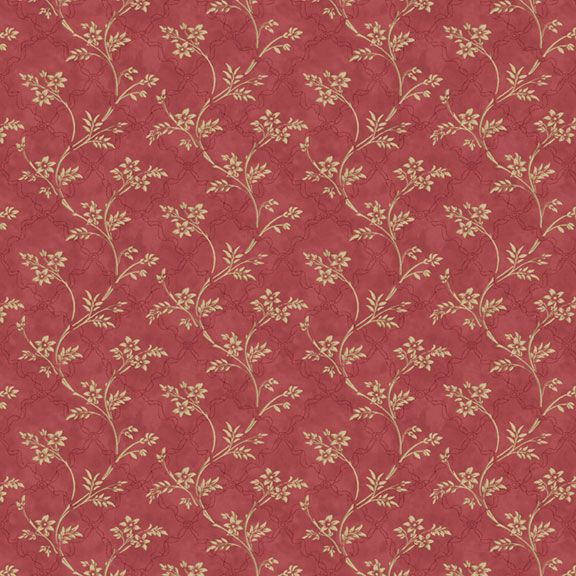 Elegant Estate Collection Flower Vine Red by Judie Rothermel