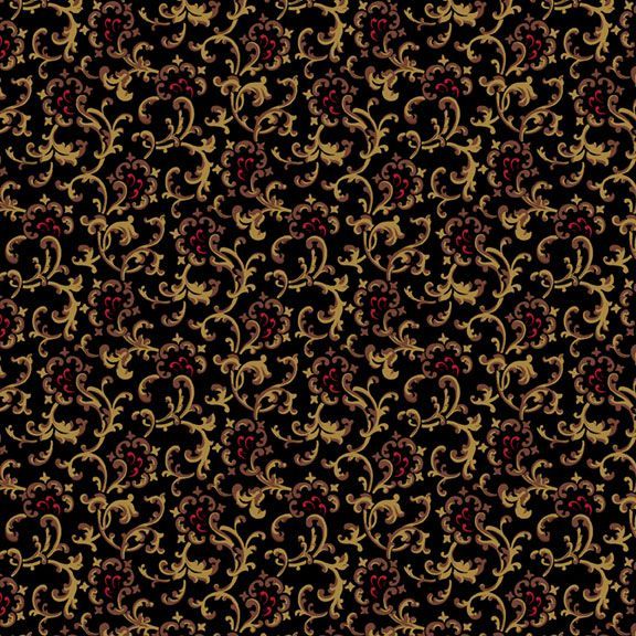 Elegant Estate Collection Scroll Black by Judie Rothermel