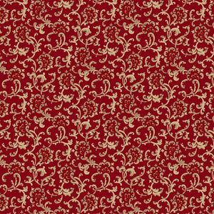 Elegant Estate Collection Scroll Red by Judie Rothermel