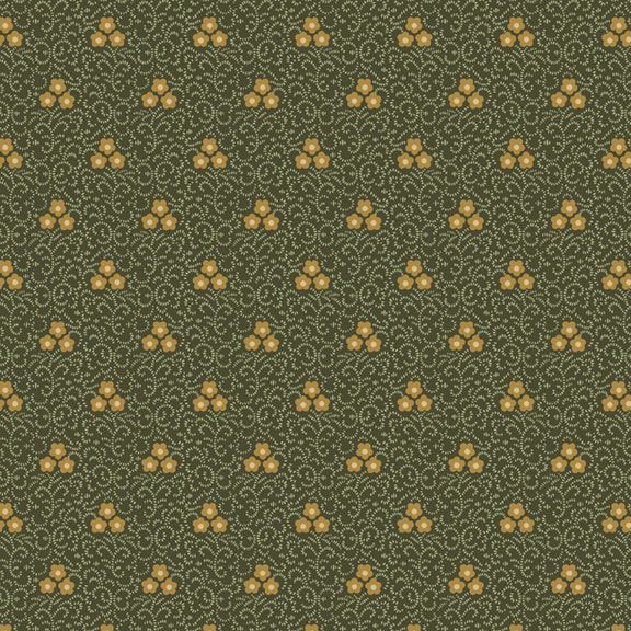 Treasured Past Triple Ditsy Green by Missie Carpenter