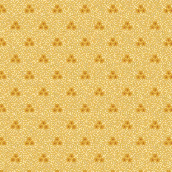 Treasured Past Triple Ditsy Yellow by Missie Carpenter