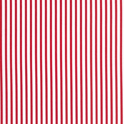 Sevenberry Petite Basics Stripe Red from Robert Kaufman