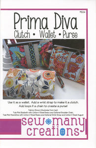 Prima Diva Clutch Wallet pattern by Sew Many Creations