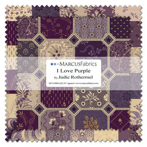 I Love Purple by Judie Rothermel 10 x 10 Inch Squares