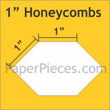 Honeycomb Shape English Paper Pieces and Acrylic Templates