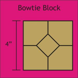 Bowtie Block 4 inch English Paper Pieces