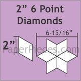 6-Point Diamond English Paper Pieces