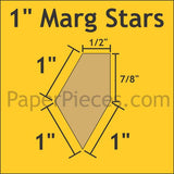 Marg Stars Paper Piece Shapes