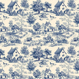 Toile de Jouy Blue by Devonstone Collections