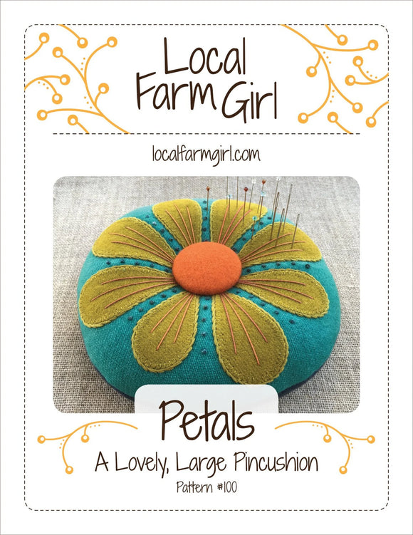 Petals Pincushion pattern by Local Farm Girl