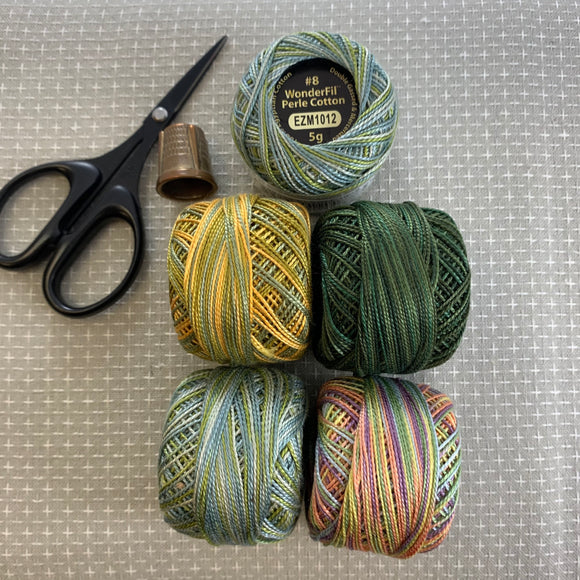 Wonderfil Perle Cotton sz 8 Varigated