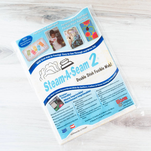 Steam A Seam 2 pack of 5 9X12 Sheets from The Warm Company