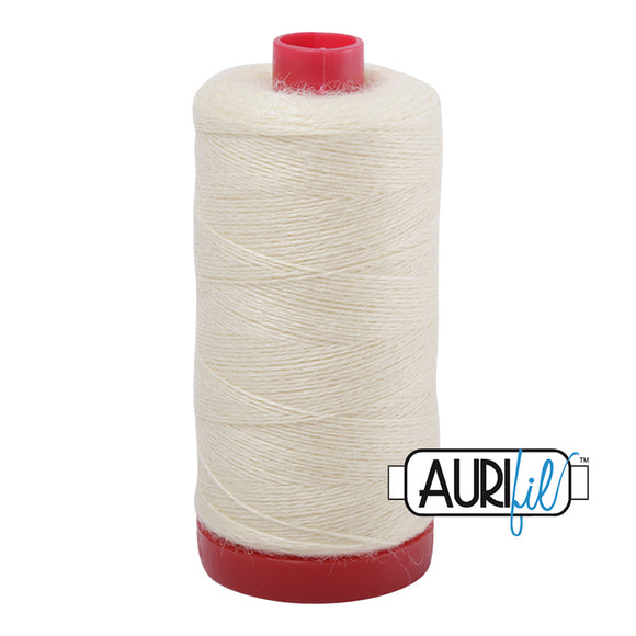 Aurifil Lana Wool Thread 350 mt 12 wt Cream #8110