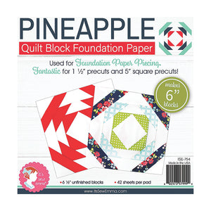Pineapple Foundation Paper 6 inch finished