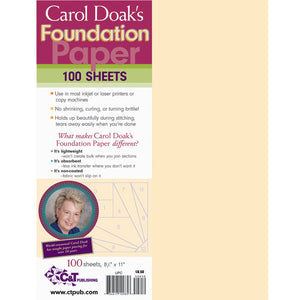 Carol Doak's Foundation Paper 8.5x11 100 sheets