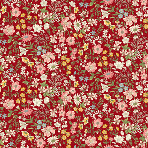 Collectable Calicos by Laura Berringer Red June Calico Flowers