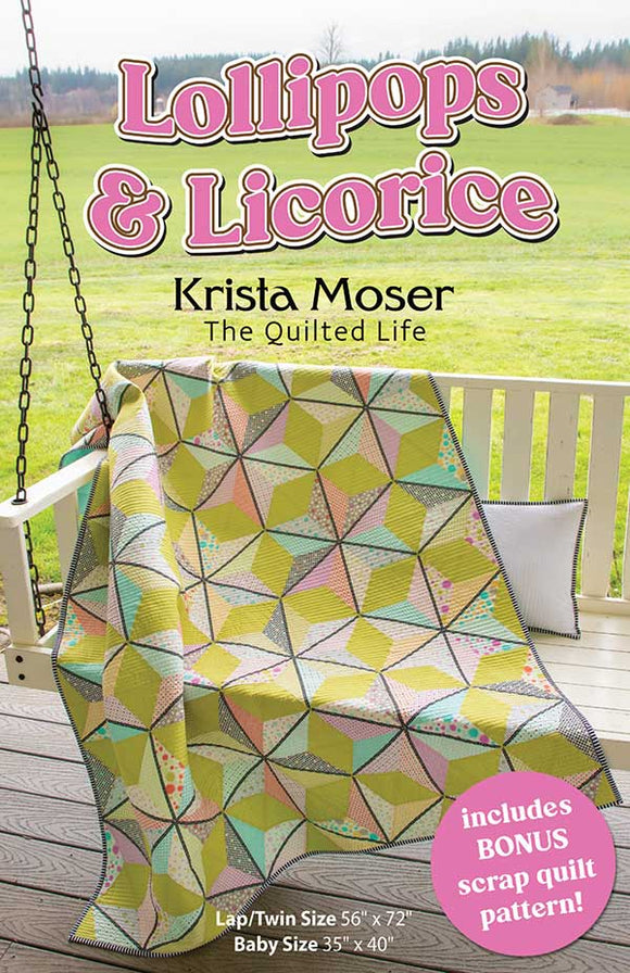 Lollipops & Licorice pattern by Krista Moser and Creative Grids Ruler Combo