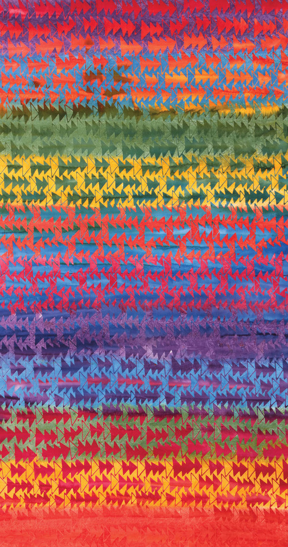 Art Rumba Red Rainbow Batik from Anthology