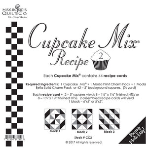 Cupcake Mix Recipe Foundation Paper Recipe 2 44ct