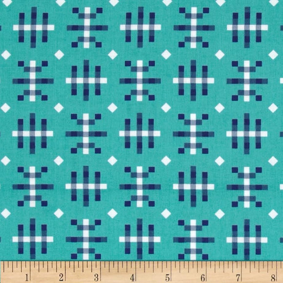 Honor Roll Misguided Gingham Teal by Anna Maria Horner