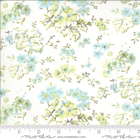 Dover by Brenda Riddle Field Floral Linen White