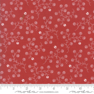 Mackinac Island by Minick & Simpson Red Berriesn BOLT END 4 Yards + 11 Inches