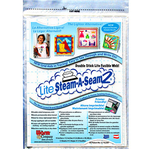 Lite Steam A Seam 2 pack of 5 9X12 Sheets from The Warm Company