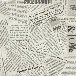 Story Spackle Newsprint by Carrie Bloomston