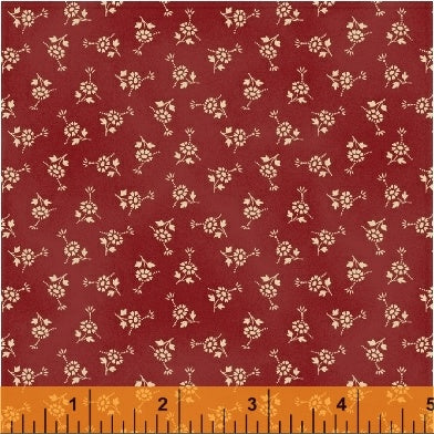 Coryn Red Mono Floral for Windham Fabrics