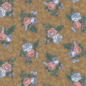 Bedford by Mary Koval  Light Brown Floral Bouquets