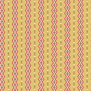 Cloverdale Gold Geometric Stripe by Di Ford Hall