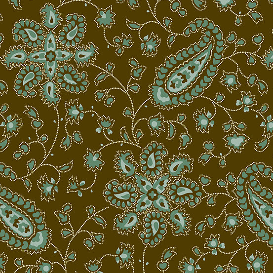 Chesapeake by Di Ford Hall  Teal Paisley