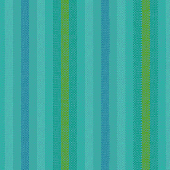 Kaleidoscope Stripes & Plaids by Alison Glass Teal Stripe