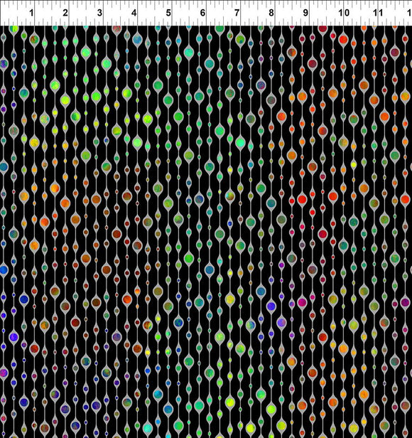 Urban Jungle by Jason Yenter Rainbow Beads BOLT END 4 Yards + 18 Inches