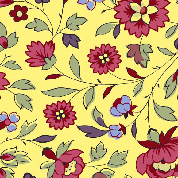French Vintage by Brigitte Giblin Yellow Floral