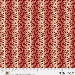 French Paisley by Evonne Cook Red Stripe
