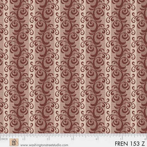 French Paisley by Evonne Cook Brown Stripe