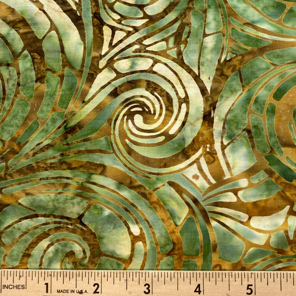 Tonga Tiffany Glass Asparagus Batik from Timeless Treasures
