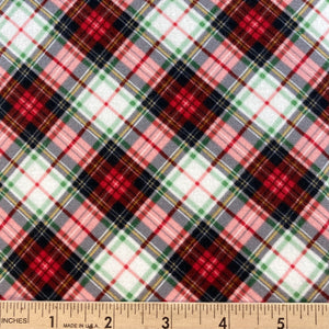 Tailor Red Tartan Flannel from Timeless Treasures