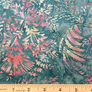 Bali Hibiscus Mixed Leaves from Hoffman Fabrics
