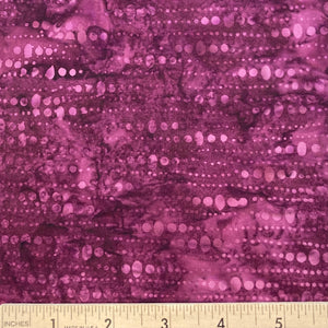 Bali Linear Dot Berry from Hoffman Fabrics
